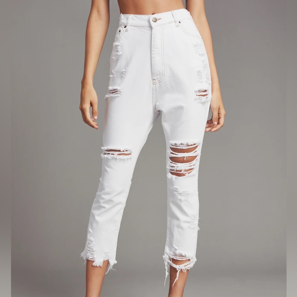 Ser.O.Ya Omar Drop Crotch Boyfriend distressed jeans